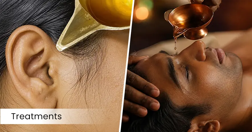 Ayurvedic Treatment through Karna Purana and Nasya