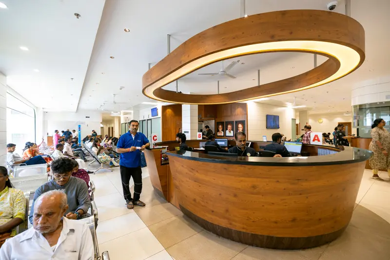 Sreedhareeyam reception and care environment